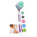 Body brush Electric back brush shower with long stem electric bathing brush back brush to cream and show off 5 in 1 IPX7 waterproof body brush purple