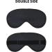 Premium Black Glitter Sleep Mask | Reusable Soft Eye Covers for Men & Women | Ideal for Travel Camping & Better Sleep - Buy Online on GoSupps.com