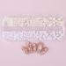 Half-Ground Pearl Nail Art Set | White & Beige Flat Back Pearl Accessories for DIY Projects & Nail Decorations - Buy Online on GoSupps.com