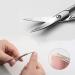 DERDOUT Curved Cuticle Scissors Extra Fine Stainless Steel Small Manicure Scissors with Precise Pointed Tip Grooming Blades - Buy Online on GoSupps.com