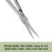 Nail Scissors with Sharps Curved Blades - Multi-Purpose Small Manicure Scissors Multi-Purpose Small Manicure Scissors for Toenail and Fingernail Lambo - Buy Online on GoSupps.com