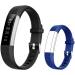 BIGGERFIVE Slim Kids Fitness Tracker Watch for Boys Girls Teens, Waterproof Activity Tracker with Pedometer, Sleep Monitor, Alarm Clock, Calorie Counter, Step Counter ( Dual Bands ) Black&Blue