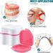 Buy Pink Prostheses Storage Box & Cleaner Brushes - Ideal Dentistry Case for Orthodontic & Braces Care - Buy Online on GoSupps.com