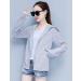 PAODIKUAI Women's Zip Front Hoodie Rash Guard UPF 50+ Sun Protection Shirt - Light Grey, Medium - Buy Online on GoSupps.com