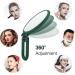FUHUIM 1x 15x Double Sided Handheld Makeup Mirror - Army Green | Compact Portable Vanity Cosmetic Mirror for Girls - Buy Online on GoSupps.com