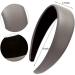 LONEEDY 4.3cm Leather Headband for Women - Padded Wide Hairband in Black | Stylish & Comfortable Accessory - Worldwide Shipping - Buy Online on GoSupps.com