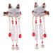 Mikinona 1 Pair Tassel Drop Barrette Alligator Hair Clips Chinese Hair Accessories Women Tassel Hair Clip Tassel Hairpin Tassel Animal Hair Clip Chinese Tassel Hair Clips Tassel Barrette