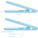 Buy Ceramic Mini Hair Curler & Straightener - 2 in 1 Travel Size Flat Iron for Short Hair - Fast Heating Tourmaline Plates - Sky Blue - Buy Online on GoSupps.com