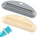 Rolling Toothpaste Squeezer 2 Piece Set Tube Squeezer Holder | Tubular Items Squeeze Tool for Toothpaste Beauty Cream Cleansing Foam Hand Cream Tmay - Buy Online on GoSupps.com