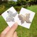 Sparkling Butterfly Hair Clips for Girls & Women | Aesthetic Gold & Silver Rhinestone Metal Crocodile Hair Accessories - International Shipping - Buy Online on GoSupps.com