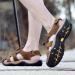 Buy Mllm Men & Women Bathing Flip Flops - Breathable Leather Beach Sandals | UK Size 7 | Soft Comfortable Outdoor Footwear - Buy Online on GoSupps.com