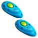ASCO 2X Premium Clicker for Clicker Training Dogs Cats Horses Professional Clicker Blue AC04P2X 2 Pieces Blue in a Pack of 2