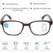 Buy Zukky Blue-Light Progressive Multifocal Reading Glasses for Women - Stylish Square Large Lens Readers in Black & Red (Size: 4x) - Buy Online on GoSupps.com