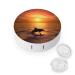 Contact Lens Case Dolphin And Sunset Print Plastic Contact Lens Case contact Lens Care Box ontact Lens Travel Box