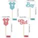 24Pcs Gender Reveal Cupcake Toppers Boy or Girl Glitter Cupcake Picks Kids Birthday Party Decors Baby Shower Party Decoration Supplies B-boy Or Girl - Buy Online on GoSupps.com