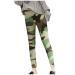 Jiqing thermoleggins for women high waist camouflage thermo leggings with interior fleece warm teddy sports leggins pantyhose thermo pants for young girls baby girl 38 green