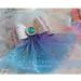 FASHION YO Elsa Princess Bow Sparkling Snow Diamond Fancy Costume Party Girls Kids Hair Clips Alligator Barrettes Accessories Bows Hairpins with Long Ribbon (Blue Diamond with Lace) - Buy Online on GoSupps.com