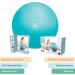 BABYGO Birthing Ball Set - Pregnancy Yoga & Exercise Ball + Book - Trimester Targeting Maternity Physio - Anti Burst Eco Friendly Material - 65cm 75cm - Turquoise - Buy Online on GoSupps.com