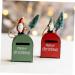 Abaodam 4pcs Box Christmas Mailbox Rustic Decorations Letters to Santa Mailbox Hanging Decor Crafts Metal Greenx4pcs 10x4.5cmx4pcs - Buy Online on GoSupps.com