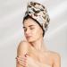 Hair Towel Wrap for Quick Drying - Button Towel Turban & Head Towel | Roosters & Chickens Design - Perfect for All Hair Types - Buy Online on GoSupps.com
