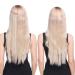 Buy Silk-Co Hair Extensions - 40cm Dark Brown Synthetic Hair with Invisible Cord | Smooth & Seamless | International Shipping Available - Buy Online on GoSupps.com