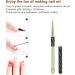Manicure Liner Pen Nail Rhinestone Picker Dotting Pen Nail Art DIY Decoration Tool for Household Nail Shop (Green stripes (long pull cord)) - Buy Online on GoSupps.com
