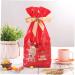 SEWOART 10pcs Christmas Drawstring Bags Red Bags for Elk Christmas Bags Candy Bag Snowflake Crisp - Buy Online on GoSupps.com