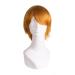 MapofBeauty Cosplay Costume Men's Short Straight Wig (Golden Orange)