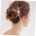 DOITOOL Tiara Wedding Bridal Headdress Pearl Hair Comb Bridal Shower Decorations Bridal Hair Comb Bride Insert Comb Crystal Headpiece Pearl Headpiece Girl Child Manual Hairpin - Buy Online on GoSupps.com
