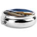 Evening Light Airplane Round Pill Box - 3 Compartment Travel Medicine Organizer & Decorative Pocket Purse - Buy Online on GoSupps.com