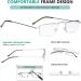 Eyekepper 5 Pack Thin Metal Half-Eye Reading Glasses - Silver +2.25 Strength | Stylish & Durable Readers for Enhanced Vision - Buy Online on GoSupps.com