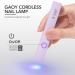 GAOY Handheld UV Light for Gel Nails - Portable Mini LED Nail Dryer Cordless & Rechargeable Fast Curing in Pale Purple - Buy Online on GoSupps.com