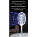 Electric Fly Swatter Bug Swatter 3000 Volt Dual Mode Fly Exterminator Rechargeable for Indoor Home Office Backyard Camping Patio with LED Soft Lights - Buy Online on GoSupps.com