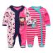 MAMIMAKA Baby Rompers Pajamas Cotton Jumpsuit Boys Girls Sleepsuit Long Sleeve Footed Bodysuits One-Piece Outfits 3-6 Months Two Pieces-9