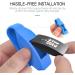 MoKo 2-Pack Soft Silicone Clip Holder for Fitbit Inspire/Inspire HR - Sky Blue & White - Buy Online on GoSupps.com