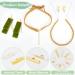 PandaHall 100Pcs Mixed Color Ribbon Clamp End Crimps Set for Jewelry Making - Assorted Sizes 8-25mm, 2 Colors - Buy Online on GoSupps.com