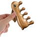 Rabbit-Shaped Wooden Massage Comb | Natural Wide Tooth Sandalwood Scalp Massager for Hair Growth - Buy Online on GoSupps.com