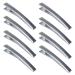 8pcs Hair Clips 304 Stainless Steel Styling Hair Clips  Alligator Curl Clips  Single Prong Hair Clip for Women Girls Thick Hair Sectioning  Salon  Bows DIY (Square 8cm 8pcs Silver)