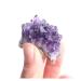 Natural Crystal Rough 3PC Natural Amethyst Crystal Cluster Geode Purple Quartz Raw Point Specimen Home Decor Stone Mineral Specimen