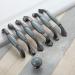 Bow Pull Handle Cabinet Handle 5pcs Kitchen Cabinet Door Handle with Blue Porcelain Gray Ceramic Furniture Drawer Knob Zinc Alloy Cupboard Furniture Pull(C96mm) (Color : B Size : 128mm) 128mm B - Buy Online on GoSupps.com