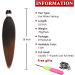 Xtrend 8 Packs 16 Inch Ombre Brown EZ Braiding Hair Extensions Pre Stretched for Box Braids Yaki Straight Kanekalon Fiber Pre Stretched Crochet Braiding Hair Extension T30# 16 Inch (Pack of 8) T30# - Buy Online on GoSupps.com