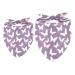 Dog hollow cloth triangle for small medium -sized and large dogs and cats violet butterfly pattern triangle bib 2 pieces multi -colored 5