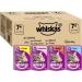 WHISKAS Senior Cat Meals - 84 Freshness Sachets 100g - Cat Food in Jelly - Chicken / Salmon / Beef / Tuna - Nour