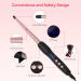 Best Curling Wand for Long Hair - 3/4 Inch Tapered Curling Iron with 14 Heat Settings & Digital LCD - 110-240V for All Hair Types - Buy Online on GoSupps.com