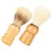Fomiyes 2st Bartbrush goatbart template for men hairdresser shaving brush male care existing hairdresser dust brush shaving brushes and bowl hairbrush staub catcher wood man neck