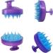 Hair Shampoo Brush & Scalp Massager - Promote Hair Growth with Soft Silicone Bristles (Purple) - International Shipping - Buy Online on GoSupps.com