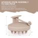 Buy Aimike Silicone Scalp Massage Brush | Hair Growth Stimulator | Wet & Dry Use | Khaki Color - Buy Online on GoSupps.com