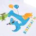 AMZTM 1st Boy Dinosaur Birthday Shirt - Toddler Baby Outfit - Size 80 White - Buy Online on GoSupps.com