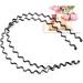 Unisex Black Spring Wave Metal Hoop Hair Band Girl Men s Head Band Accessory (1 pc) by Beauty hair - Buy Online on GoSupps.com