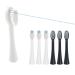 Toothbrush Heads Compatible with Waterpik SF-01w/SF-03w SF01/02 Sonic Fusion 2.0 Toothbrush White/Black 6 Pack